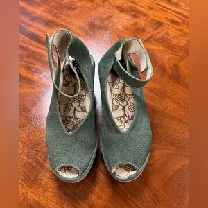 Fly London Yala' Perforated Leather Sandals